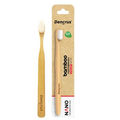 DENCRUS: Nano bamboo Toothbrush | 100% Natural Bamboo Toothbrush for Sensitive Gums & Teeth | Pack of 1