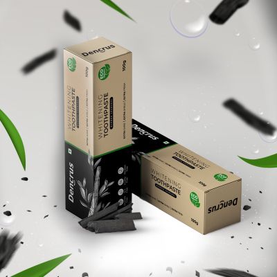 DENCRUS: Charcoal Toothpaste | Fluoride-Free | 100gm