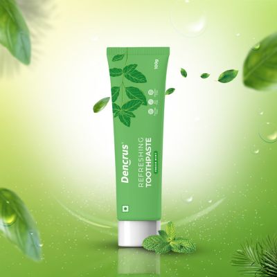 DENCRUS: Mint Toothpaste | Fluoride-Free | 100gm