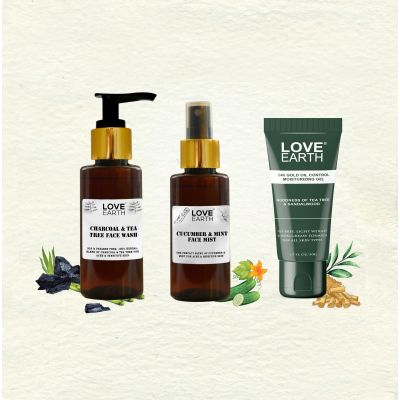 Love Earth: Anti Acne Kit for Oily Acne-Prone Skin - 250gm
