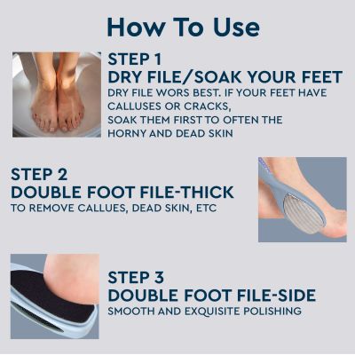 GUBB: 2 In 1 Callus Remover and Pedicure File