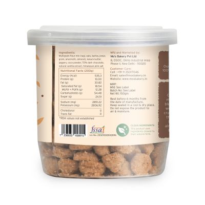 MOS Bakery: Chocolate Multigrain Cookies - 150g