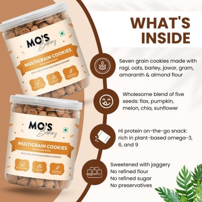 MOS Bakery: Triple Omega Multigrain Cookies - 200g