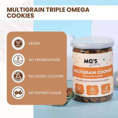 MOS Bakery: Triple Omega Multigrain Cookies - 200g