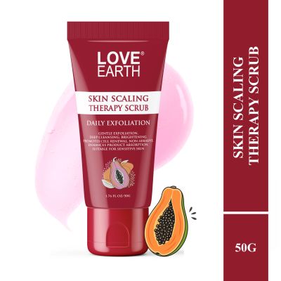 Love Earth: Skin Scaling Therapy Scrub Daily Exfoliation - 50gm