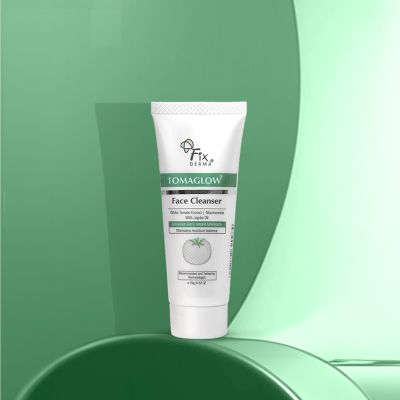 Fixderma: Tomaglow Face Cleanser with White Tomato Extract 4% Niacinamide Skin Brightening face wash 15gm
