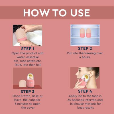 GUBB: Ice Roller Face Massager - Pink