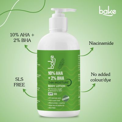 Bake Cosmetics: 10% AHA + 2% BHA Body Lotion SPF 30 PA+++