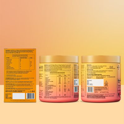 SETU: Radiant Skin Combo- 8g Marine Collagen + Ceramosides- 300gm & 8-in-1 Glutathione Fizzy 30 Tabs, Reduces Hyperpigmentation, Wrinkles, Fine Lines & Supports Supplement, Healthy Skin for Men & Women