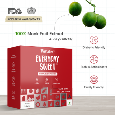 TruNativ: Monk Fruit Extract Natural Sweetner Pack of 2 480g