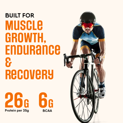 TruNativ: Whey protein powder | Blend with Isolate and Concentrate | 26g Protein | 6g BCAA | No added Sugar| Kesar Badam (907g / 2lbs)