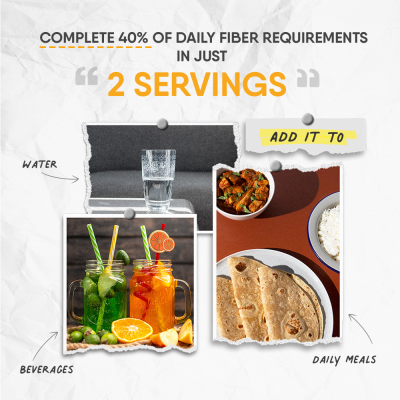 TruNativ: Everyday Fiber| Enhances Digestive Health- Unflavored - 100 gm