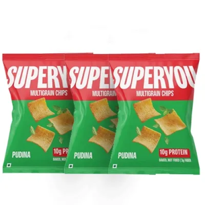 SuperYou: Pudina Multigrain Protein Chips Pack of 3