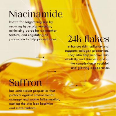 AULI: Niacinamide & 24k Gold Flakes Hydrator - MAGIC POTION GOLD 60gm