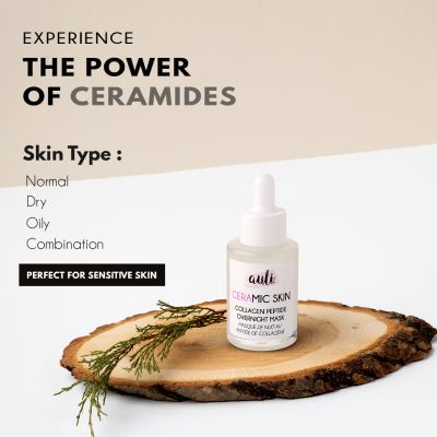 AULI: Ceramic Skin Ceramide and Collagen Peptide Facial Serum - 30ml