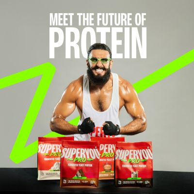 SuperYou: Pro Fermented Yeast Protein(Pack of 8) | 24g Protein| Coffee | Peak Absorption | Superior Muscle Recovery | Gut Friendly + 1Bn CFU Probiotics | PDCAAS of 1 - 288g
