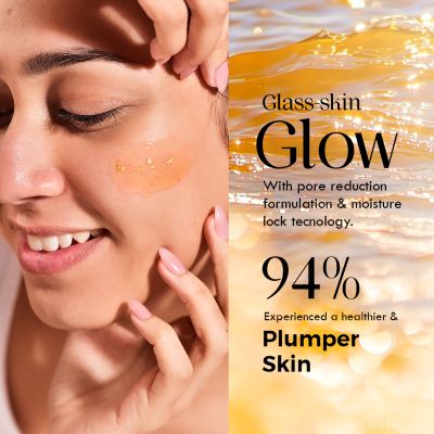 AULI: Niacinamide & 24k Gold Flakes Hydrator - MAGIC POTION GOLD 60gm