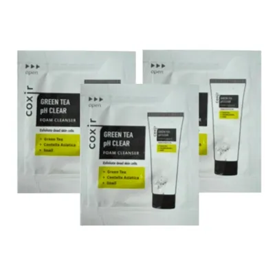Coxir: Green Tea PH Clear Foam Cleanser  2ml  - Pack of 3