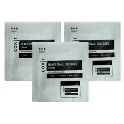 Coxir: Black Snail Collagen Cream 2ml  - Pack of 3