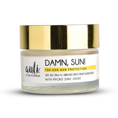 AULI: SPF 50 PA+++ Lightweight Sunscreen - DAMN, SUN! 50gm