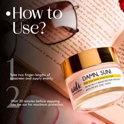 AULI: SPF 50 PA+++ Lightweight Sunscreen - DAMN, SUN! 50gm