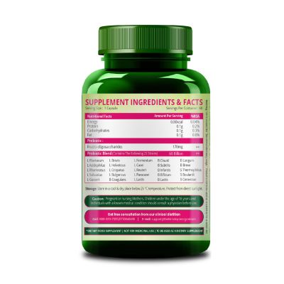 Vlado's Himalayan Organics: Probiotics Supplement 60 Billion CFU+ Gut Health Supplements for women  60 Capsules