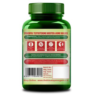 Vlado's Himalayan Organics: Magnesium Citrate (Chelated) 1000mg | Support Heart And Bone Health - 120 Veg Capsules