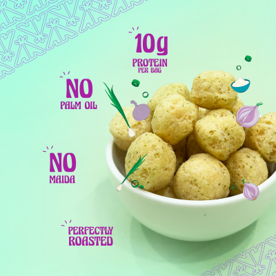 Taali: Protein Puffs | Cream & Onion (6-Pack) | 6 x 60 gm