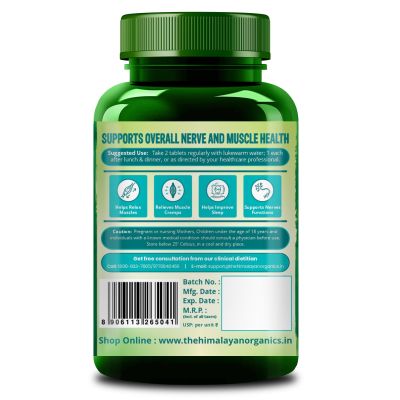 Vlado's Himalayan Organics: Chelated Magnesium Glycinate Supplement 2000mg Per Serving - 60 Veg Tablets