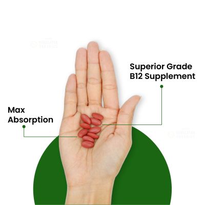 Vlado's Himalayan Organics: Vitamin B12 Tablets 1500 mcg -Active form of Methylcobalamin Vitamin B12 Supplements - 60 Veg Tablets
