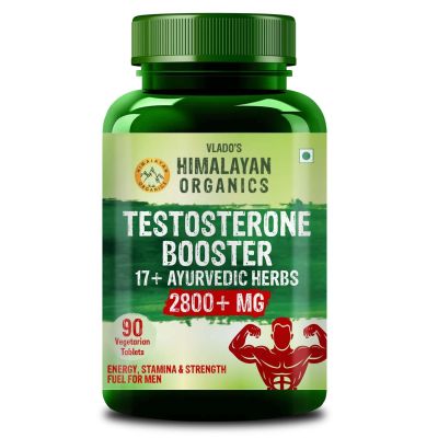 Vlado's Himalayan Organics: Testosterone Booster for Men  2800mg | 17+ Ayurvedic Herbs - 90 Veg Tablets
