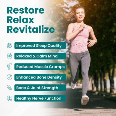 Vlado's Himalayan Organics: Chelated Magnesium Glycinate Supplement 2000mg Per Serving - 60 Veg Tablets