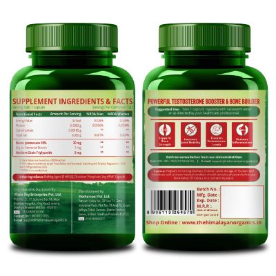 Vlado's Himalayan Organics: Magnesium Citrate (Chelated) 1000mg | Support Heart And Bone Health - 120 Veg Capsules