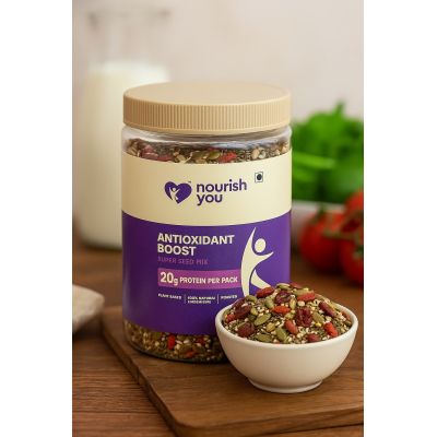 Nourish You: Antioxidant Boost Trail Nut & Super Seed Mix 300gm Jar