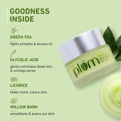 Plum: Green Tea Renewed Clarity Night Gel - Mini  15ml
