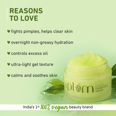Plum: Green Tea Renewed Clarity Night Gel - Mini  15ml