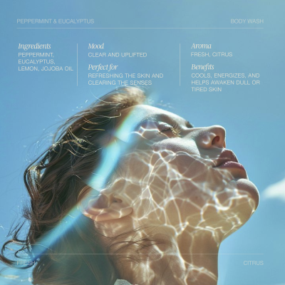 Eleme: Peppermint & Eucalyptus Moisturizing Body Wash