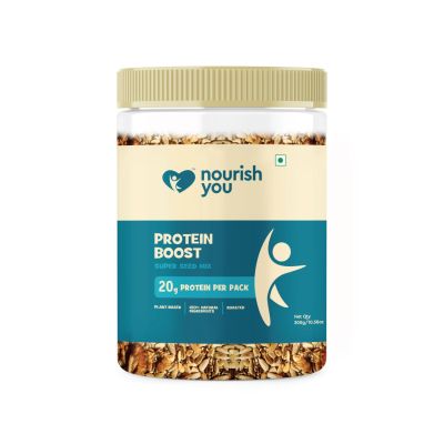 Nourish You: Protein Boost 6 in 1 Trail & Nuts Super Seed Mix 300gm Jar