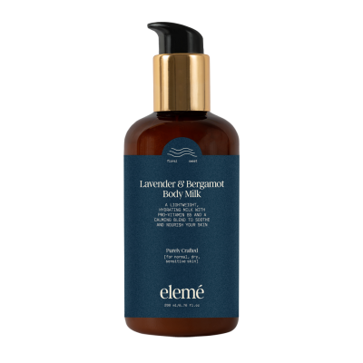 Eleme: Lavender & Bergamot Lightweight Body Milk with Chamomile & Pro Vitamin B5