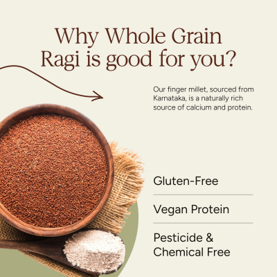 Soil Origin: Ragi Whole (Finger Millet)  500gm