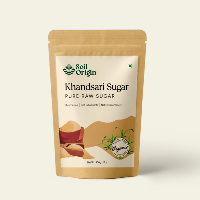 Soil Origin: Khandsari Sugar (Raw Sugar)  500gm