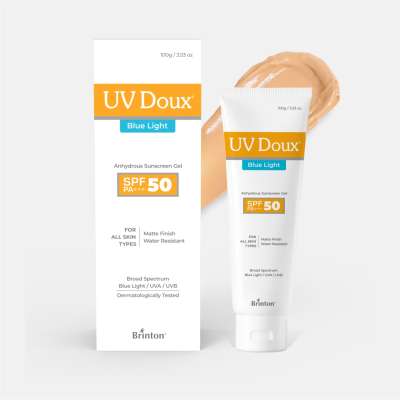 Brinton : Uv Doux Blue Sunscreen Gel  50gm