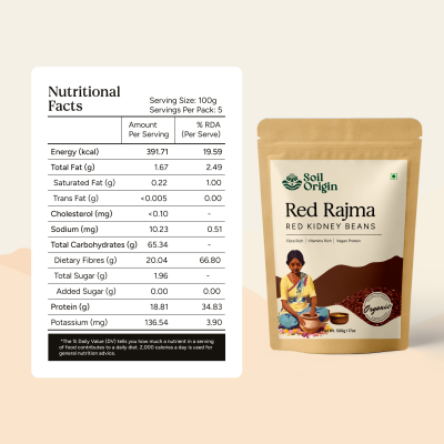 Soil Origin: Red Rajma (Kidney Beans)  500gm