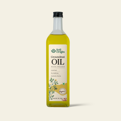 Soil Origin: Wood Pressed Groundnut Oil  1L