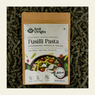Soil Origin: Moringa Wheat Pasta (Seasoning Masala Inside)  500gm