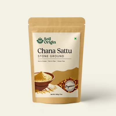 Soil Origin: Chana Sattu (Stone Ground)  500gm