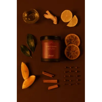 Eleme: Orange & Cinnamon Candle with Pure Essential Oils