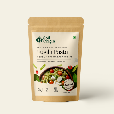 Soil Origin: Moringa Wheat Pasta (Seasoning Masala Inside)  500gm