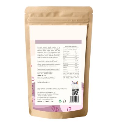 Ecotyl: Jamun Seed Powder | Blood Sugar Control  | 200gm