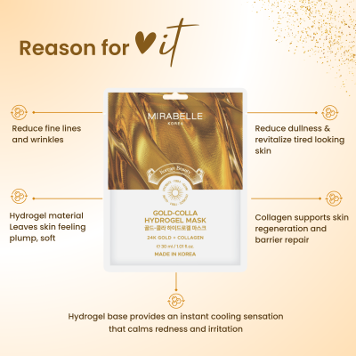 Mirabelle: Gold-Colla Hydrogel Mask